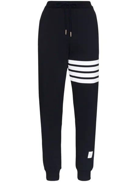 Thom Browne спортивные брюки с полосками, синий