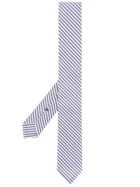 Thom Browne полосатый галстук из сирсакера