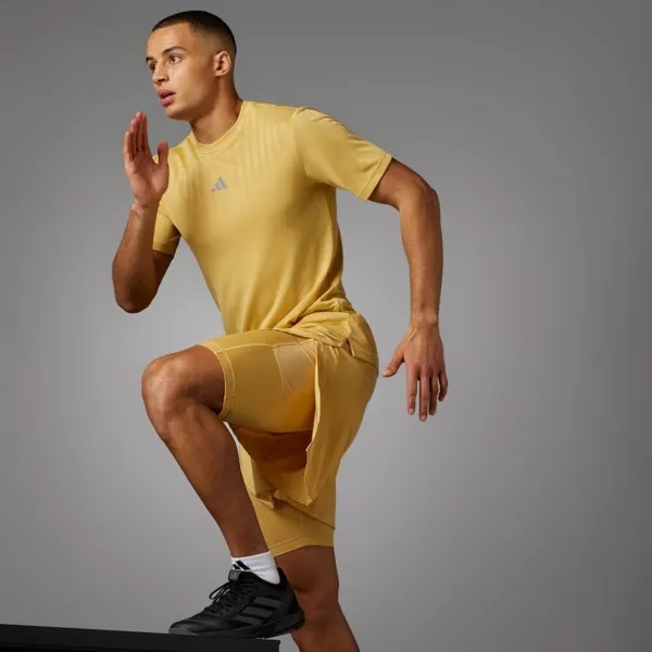 Футболка Adidas HIIT AIRCHILL WORKOUT SHORT SLEEVE T-SHIRT, цвет Auto