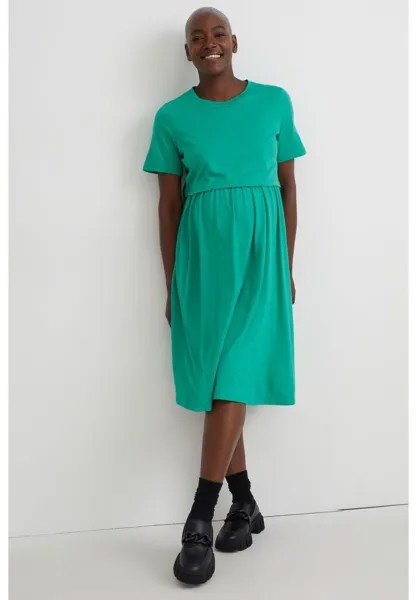 Платье из джерси C&A, зеленый