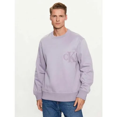 Свитшот Calvin Klein Jeans, размер XXL [INT], фиолетовый