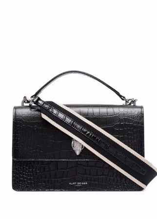 Kurt Geiger London Shoreditch crocodile-embossed leather bag