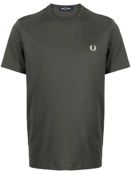 Fred Perry футболка с логотипом, зеленый