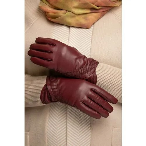Перчатки Montego, размер 8, бордовый