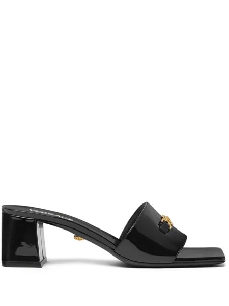 Versace мюли с декором Medusa, черный
