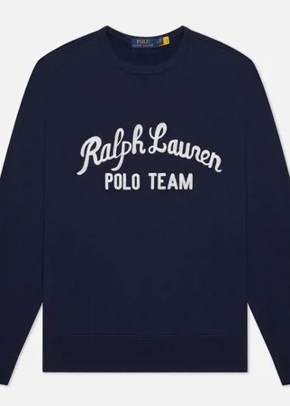 Мужская толстовка Polo Ralph Lauren Polo Team Fleece Crew Neck, цвет синий, размер L
