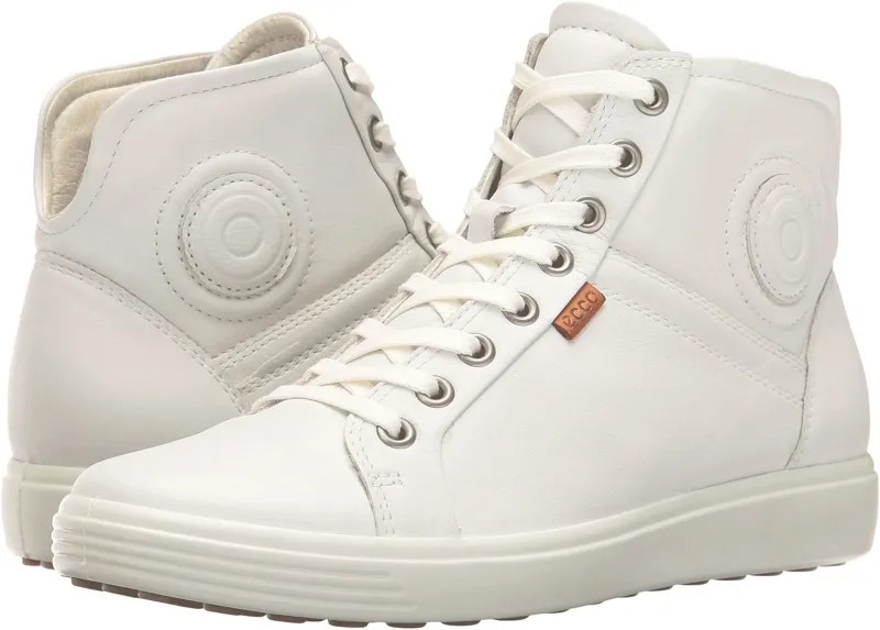 Кроссовки Soft 7 High Top ECCO, цвет White/White