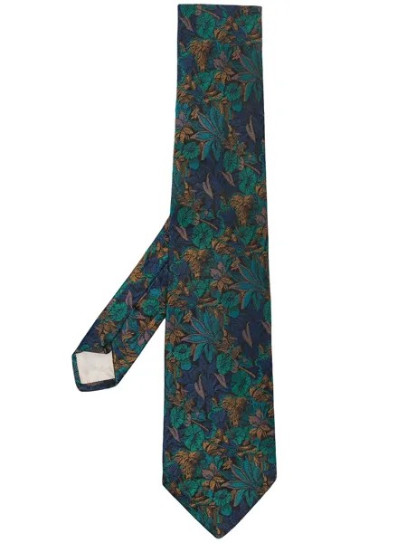 Kenzo Pre-Owned жаккардовый галстук с цветочным узором
