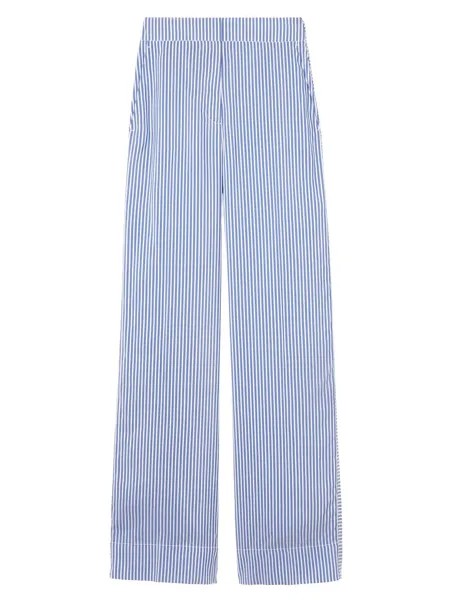 Полосатые широкие брюки Mela Burberry, синий