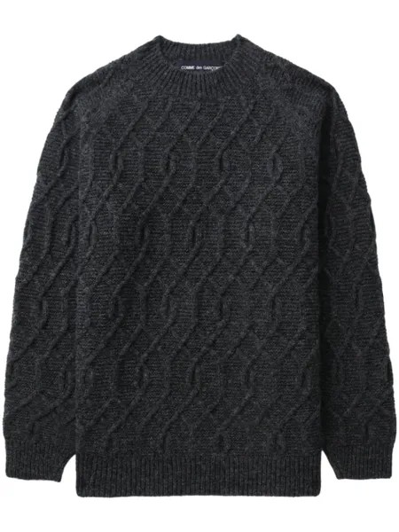 Comme des Garçons Homme джемпер крупной вязки, серый