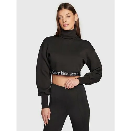 Лонгслив Calvin Klein Jeans, размер S [INT], черный