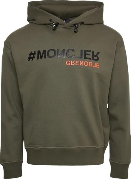 Худи Moncler Grenoble Hoodie Sweater 'Dark Green', зеленый