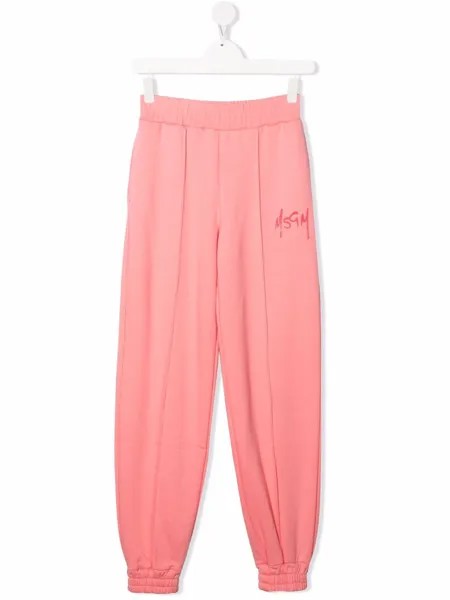 MSGM Kids спортивные брюки с логотипом