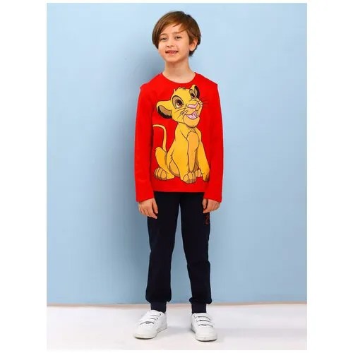 Лонгслив Lion King, хлопок, размер 116, мультиколор