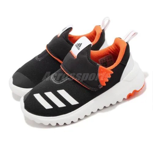 Adidas Suru365 C Черный Белый Оранжевый ремешок Детские дошкольные кроссовки GY6671