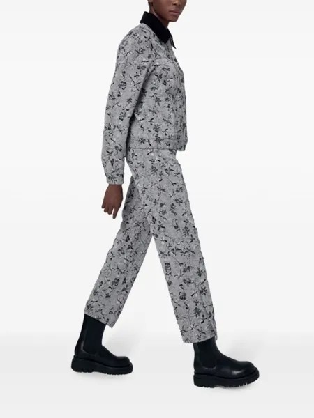 Ports 1961 джинсы прямого кроя с цветочным принтом, белый