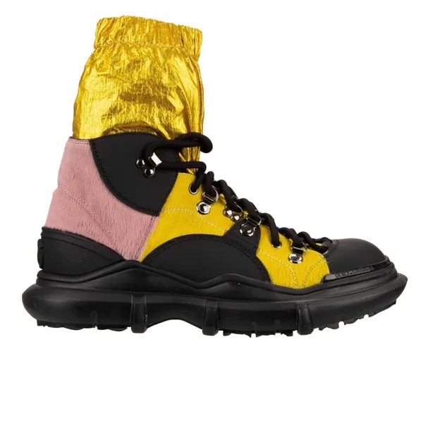 DOLCE - GABBANA Ботинки с логотипом DG Обувь GALILEO Черное золото Розовый 42 США 9 12547