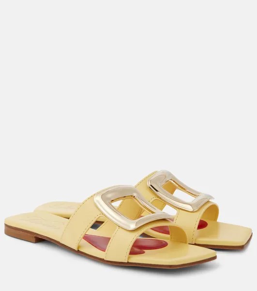 Кожаные мюли Roger Vivier, желтый