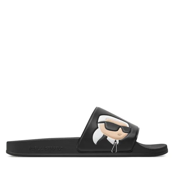 Шлепанцы KARL LAGERFELD KL70005N Black Rubber V00, черный
