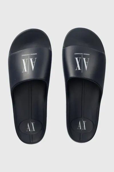 Шлепки Armani Exchange, темно-синий