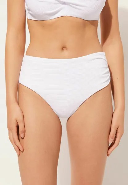 Плавки бикини Classic Calzedonia, белый c классическим пике белого цвета