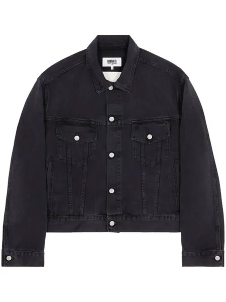 MM6 Maison Margiela джинсовая куртка на пуговицах, черный