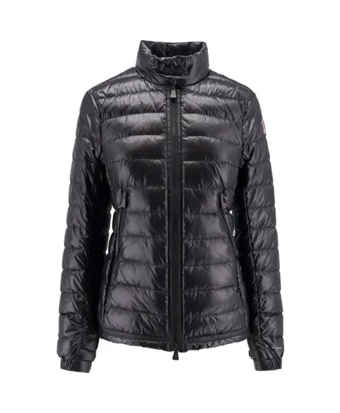 Утепленная нейлоновая куртка с воротником Moncler, черный