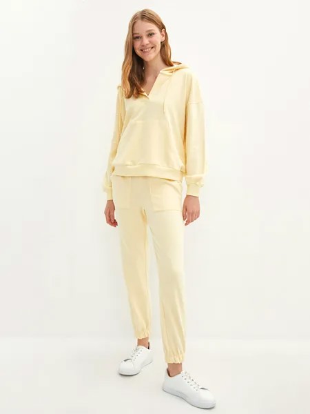 Женские спортивные штаны с карманом на резинке на талии и деталями LCW Casual