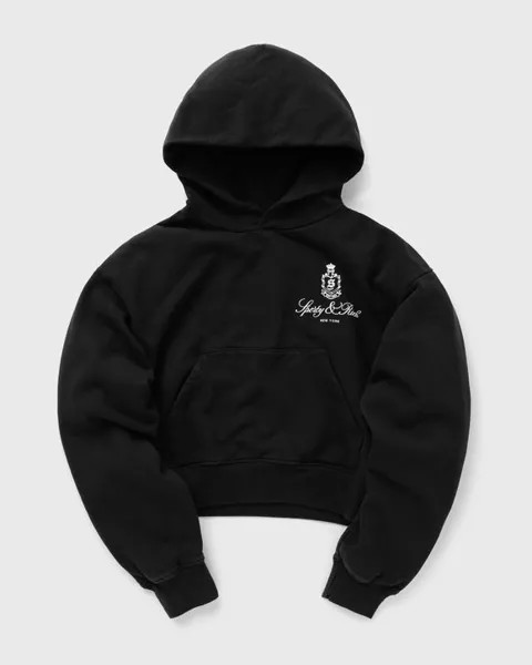 Худи Sporty & Rich Vendome Cropped Hoodie, черный/белый