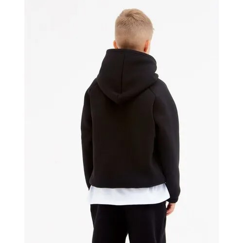 Худи детское MINAKU: Basic Line KIDS, цвет чёрный, рост 128