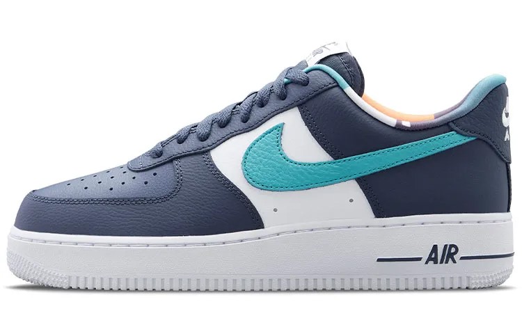 Кроссовки Nike Air Force 1 Low '07 LV8 EMB Thunder Blue, вымытый бирюзовый цвет