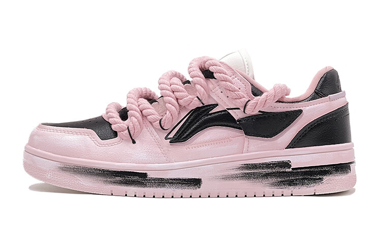 Кроссовки LINING Skateboarding Shoes Women's Low-top Pink/Black, розовый
