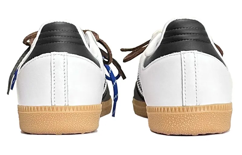Кроссовки adidas originals Samba Skateboarding Shoes Unisex Low-top White/black, черный/белый