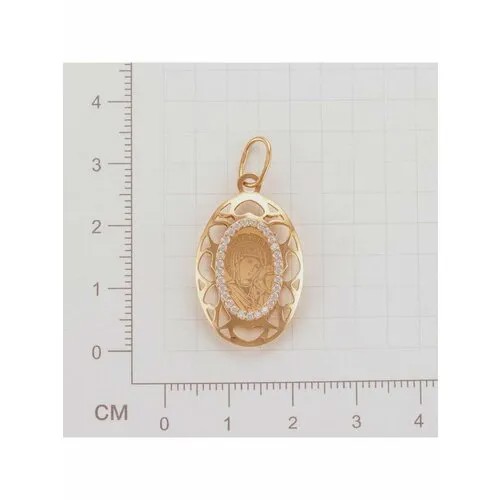 Иконка GOLD CENTER, красное золото, 585 проба