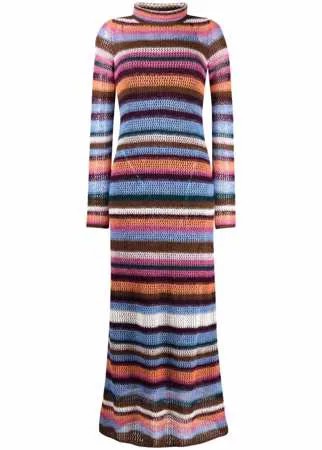 M Missoni трикотажное платье в полоску