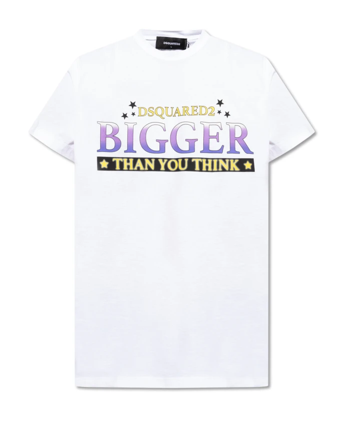 Футболка с логотипом Dsquared2, белый