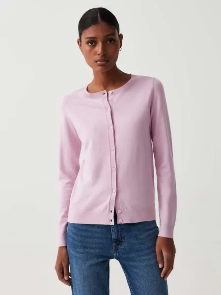 Кардиган с круглым вырезом Ovs, цвет cyclamen pink