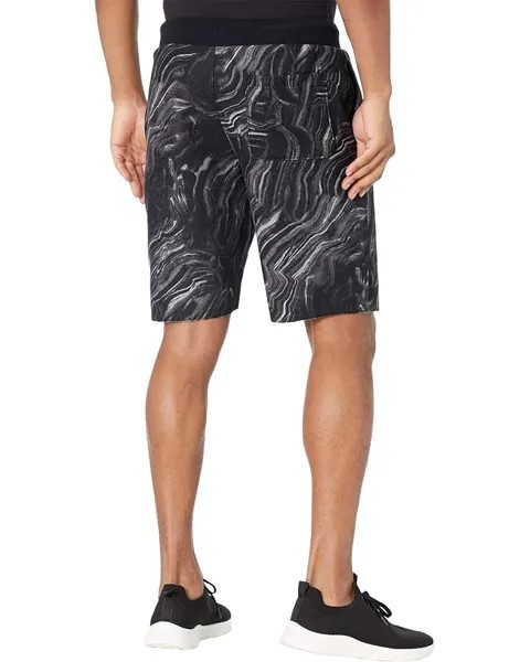 Шорты Champion Reverse Weave Cutoffs Shorts - All Over Print, цвет Marble Flow Inverse Black