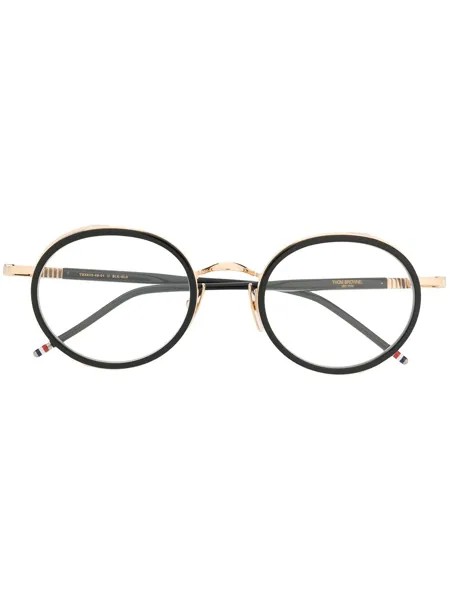 Thom Browne Eyewear солнцезащитные очки с контрастным дизайном