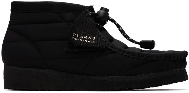 Черные ботинки дерби Clarks Originals Wallabee