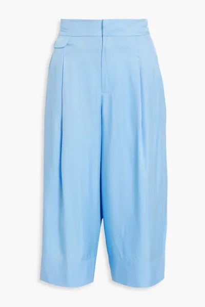 Плиссированные брюки-кюлоты Giverny из шармеза Equipment, светло-синий