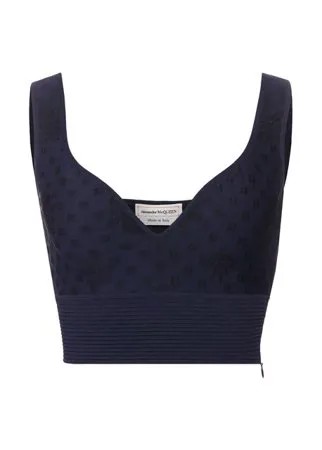 Топ из вискозы Alexander McQueen