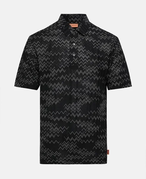 Трикотажная рубашка-поло Missoni, цвет Caviar Black