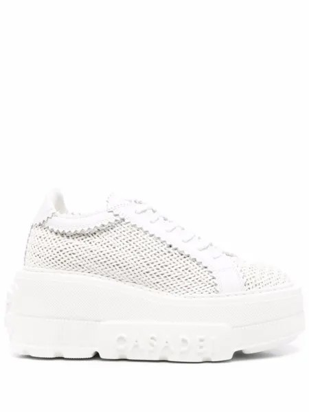 Casadei кеды на платформе, белый