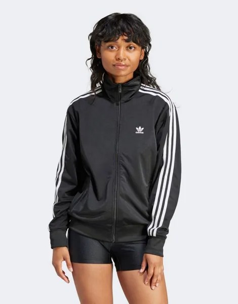 Черная спортивная куртка свободного кроя adidas Adicolor Classics Firebird