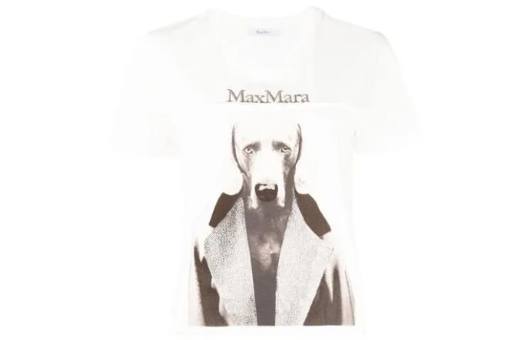 ’S MAX MARA Женская футболка, Белый