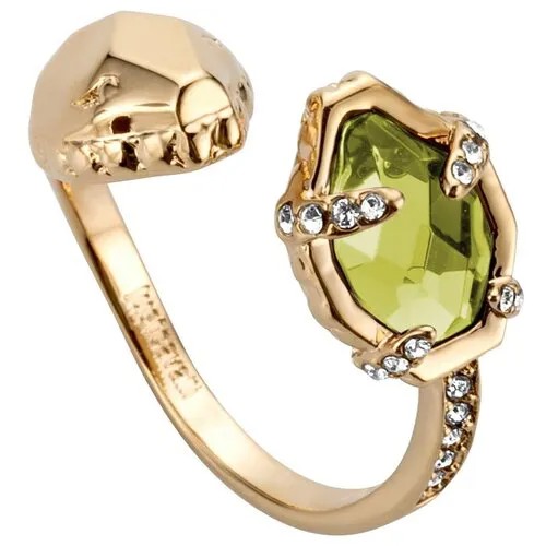 Кольцо Just Cavalli, кристалл, размер 18, золотой