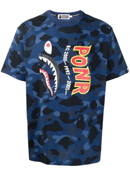A BATHING APE® футболка Color Camo Shark
