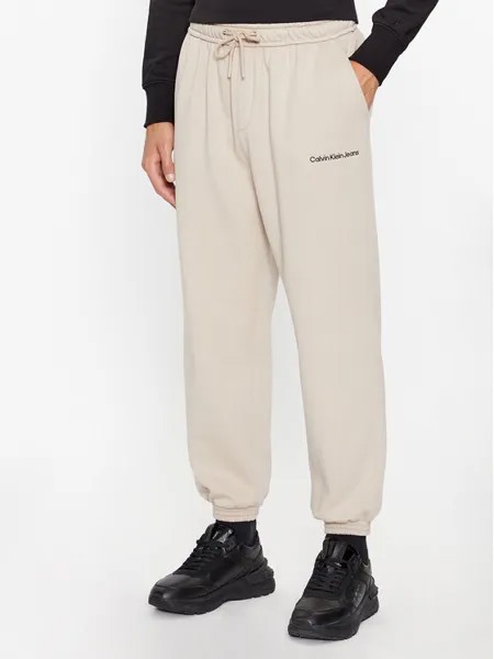 Спортивные брюки свободного кроя Calvin Klein, экрю