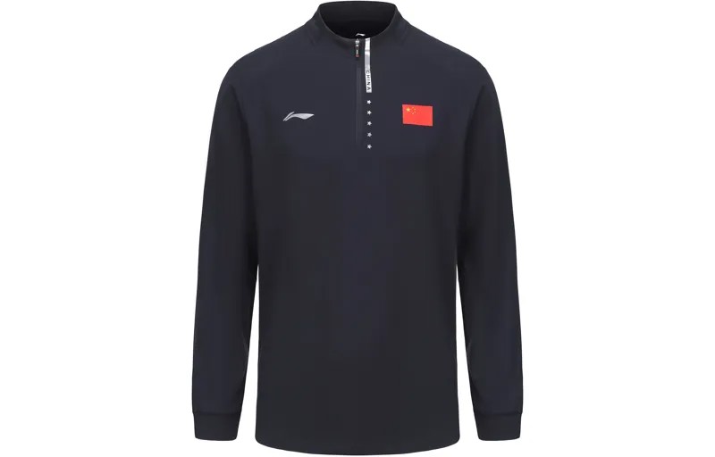 Li Ning ПОДКЛАДКА Рубашка-поло унисекс, Темно-синий